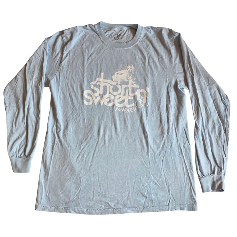 Sabrina Carpenter Short n' Sweet Tour 2024 Long Sleeve Shirt Large‎